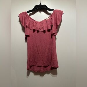 Joyfolie Daisy Top in Bright Rose (NWOT)